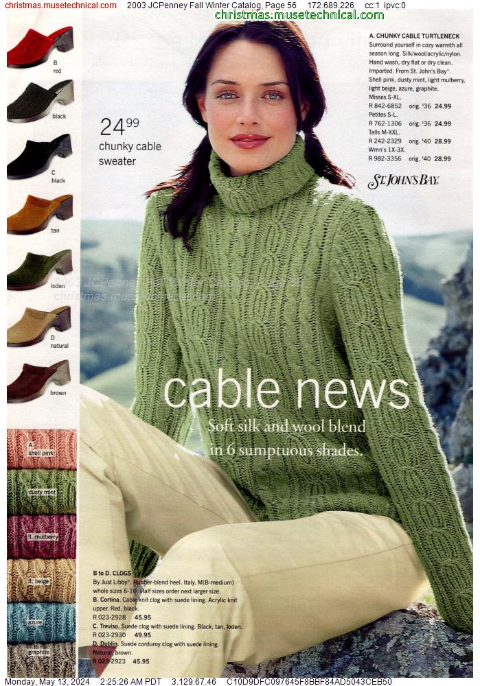 2003 JCPenney Fall Winter Catalog, Page 56