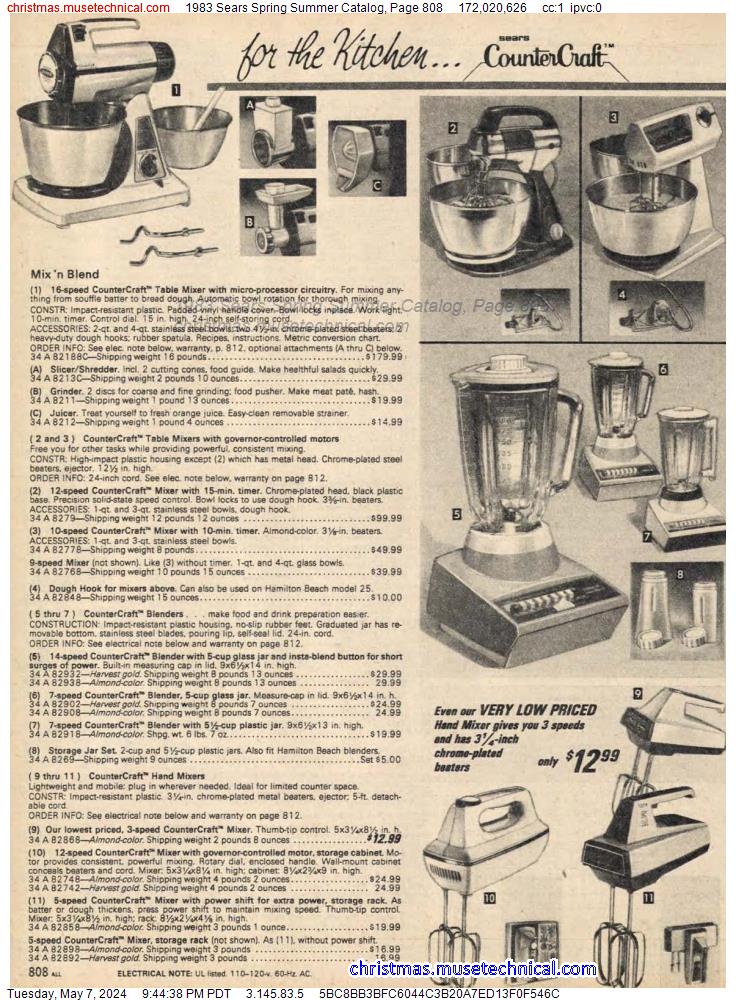1983 Sears Spring Summer Catalog, Page 808