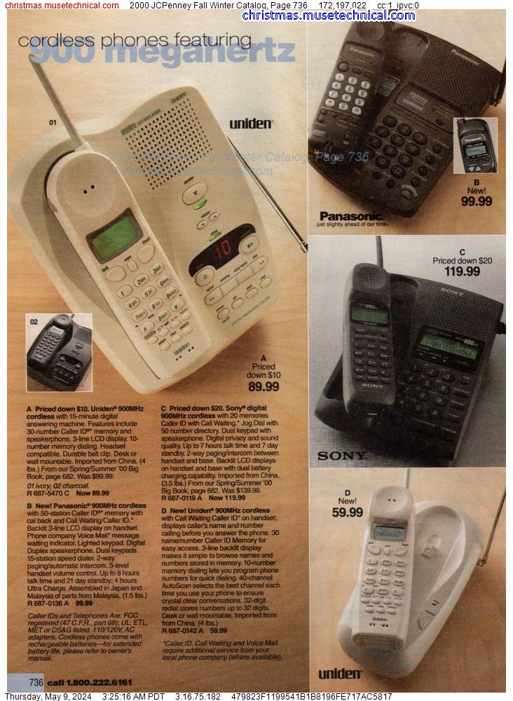 2000 JCPenney Fall Winter Catalog, Page 736