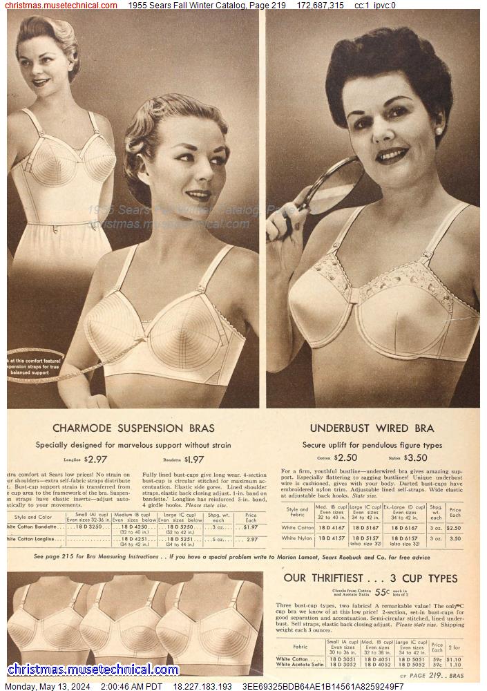 1955 Sears Fall Winter Catalog, Page 219