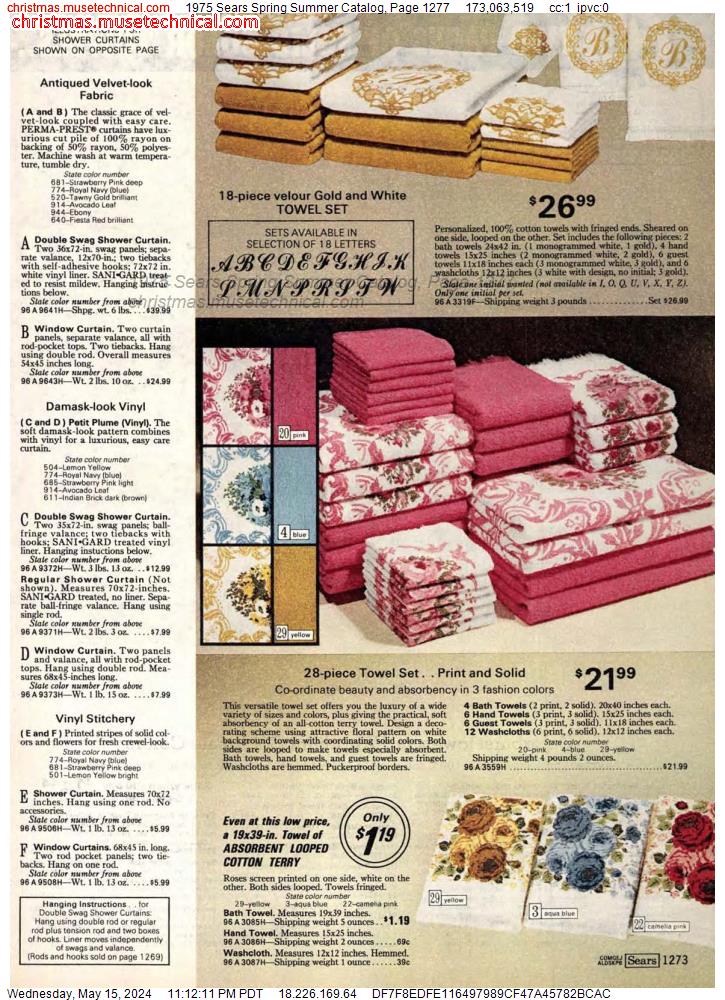 1975 Sears Spring Summer Catalog, Page 1277