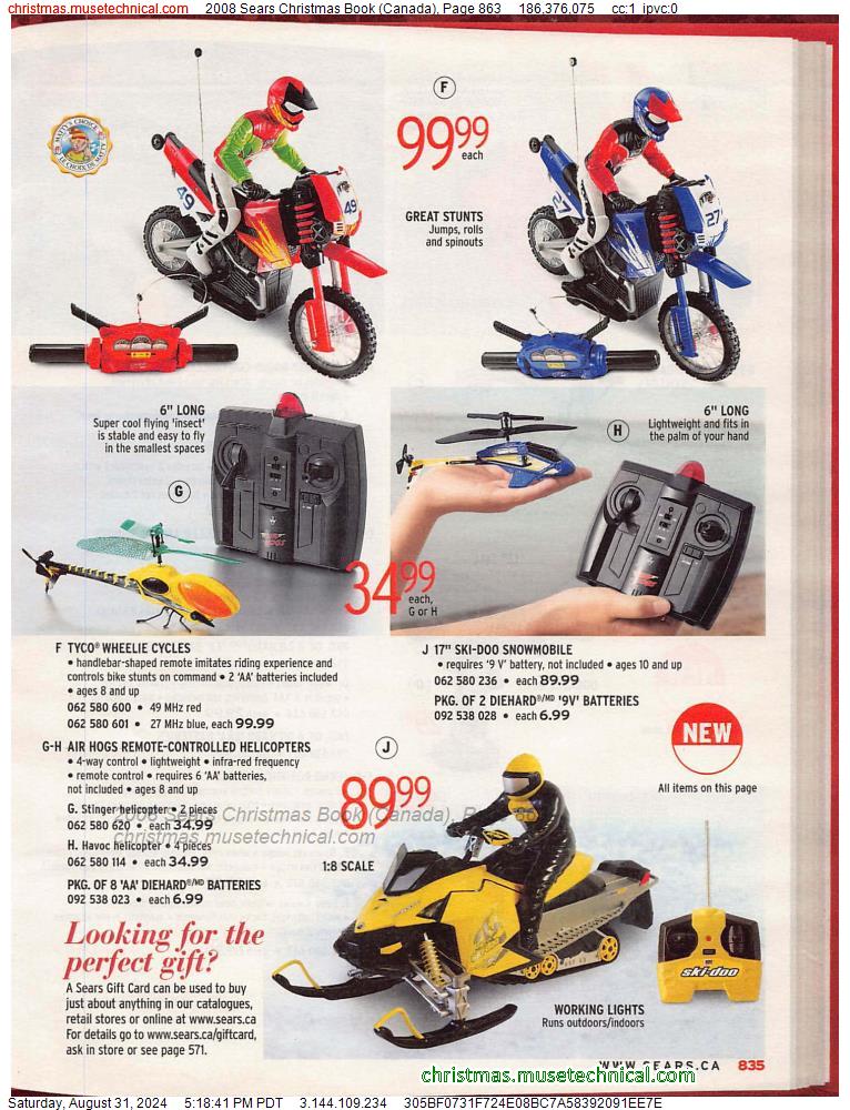 2008 Sears Christmas Book (Canada), Page 863