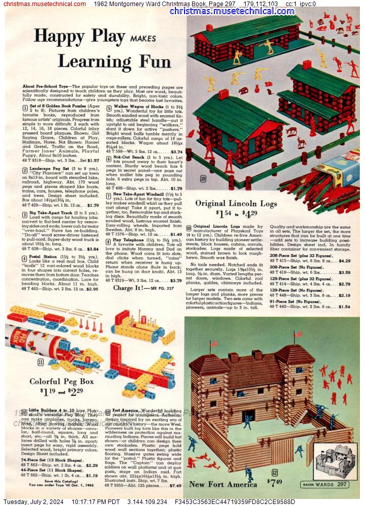 1962 Montgomery Ward Christmas Book, Page 297