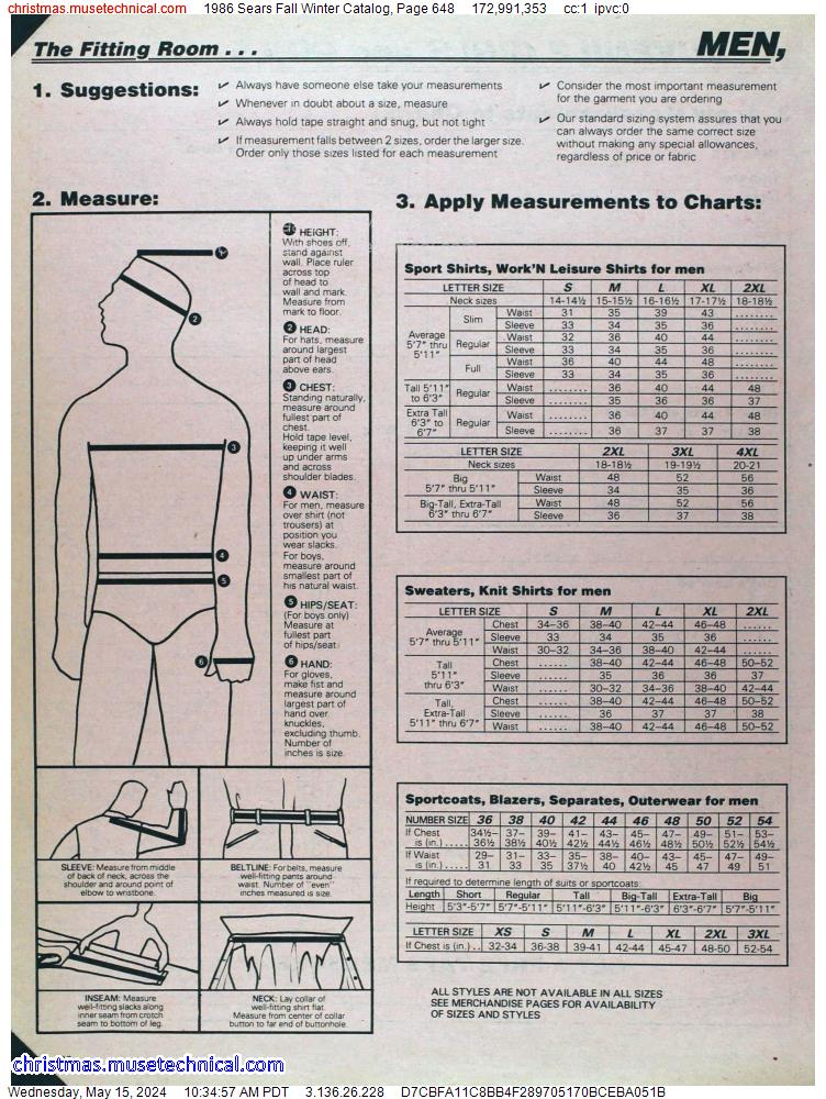 1986 Sears Fall Winter Catalog, Page 648