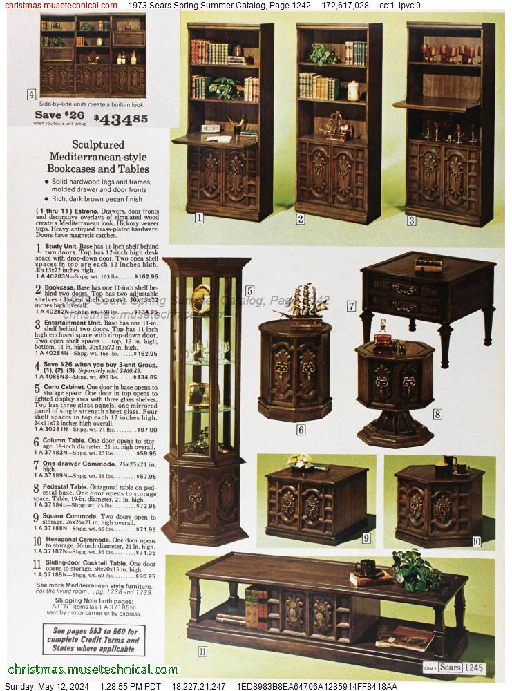 1973 Sears Spring Summer Catalog, Page 1242