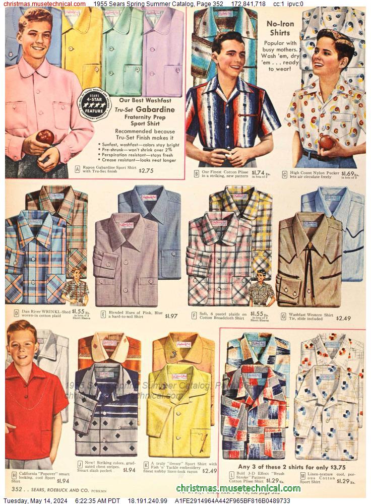 1955 Sears Spring Summer Catalog, Page 352