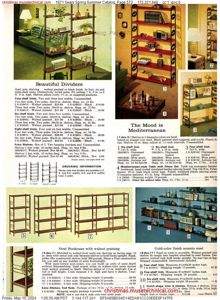 1971 Sears Spring Summer Catalog, Page 573