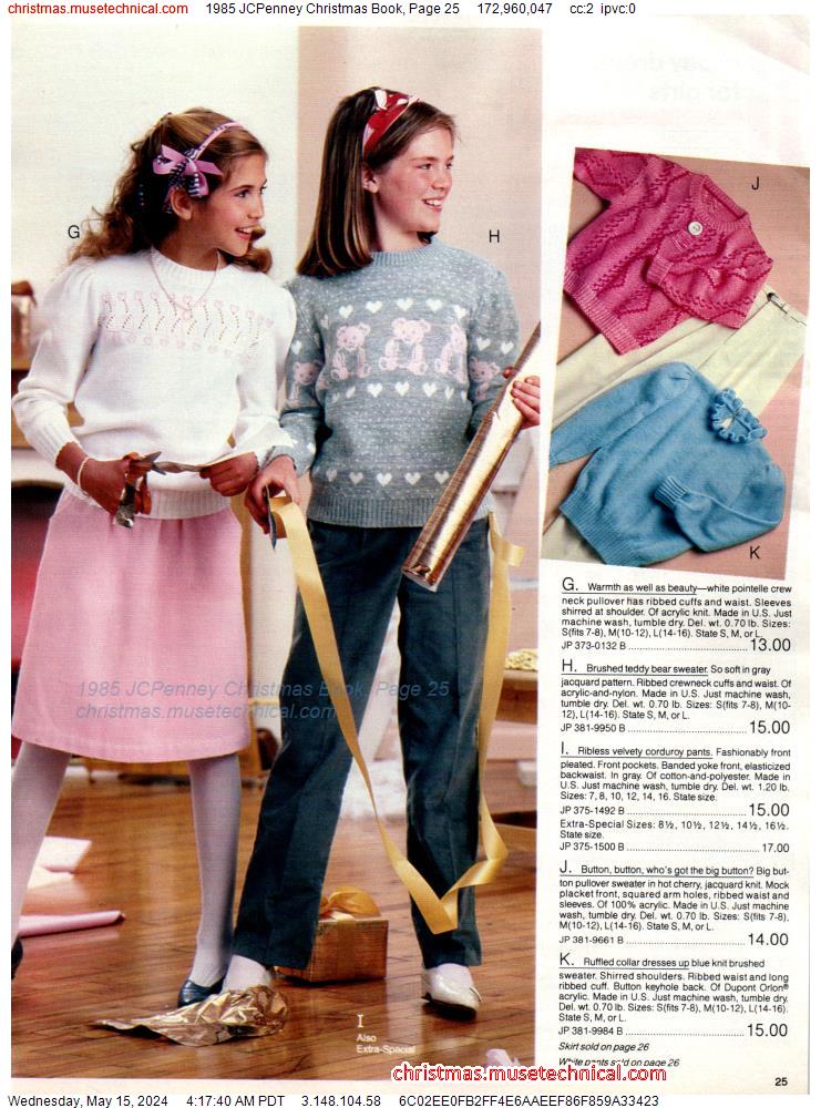 1985 JCPenney Christmas Book, Page 25