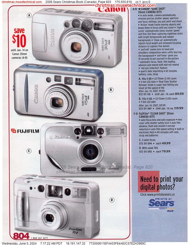 2006 Sears Christmas Book (Canada), Page 820