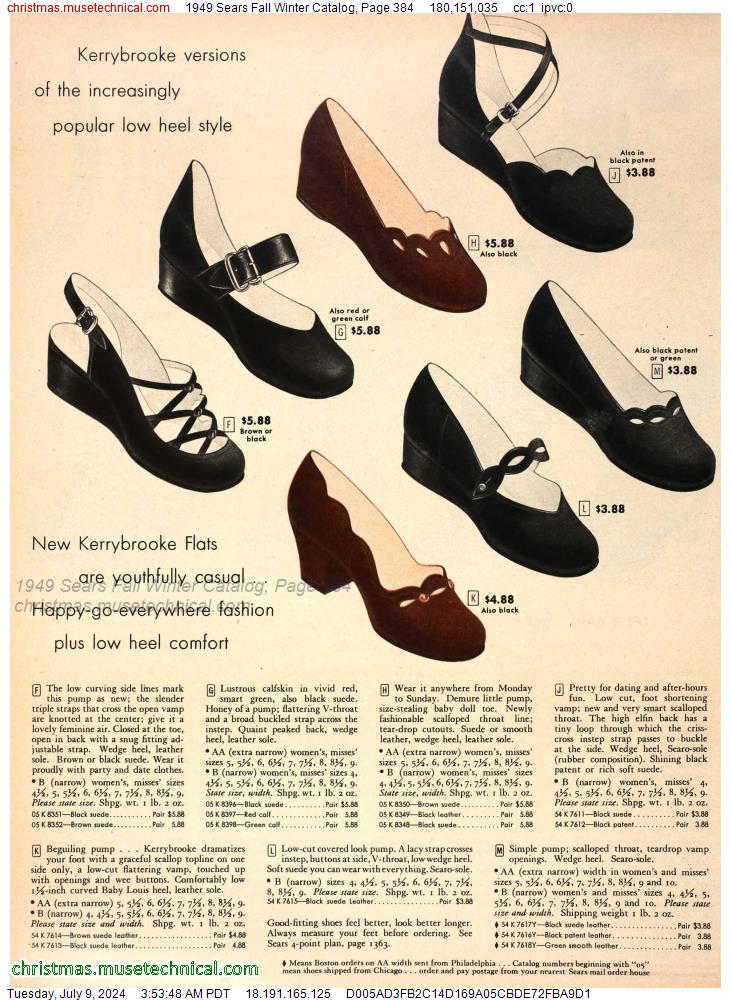 1949 Sears Fall Winter Catalog, Page 384