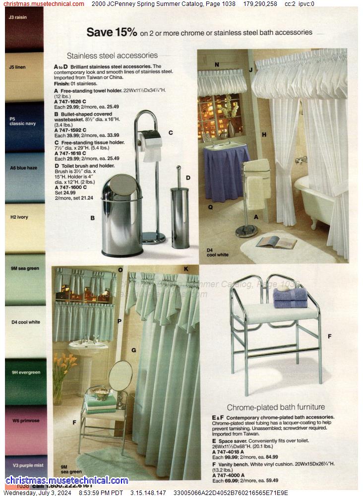 2000 JCPenney Spring Summer Catalog, Page 1038