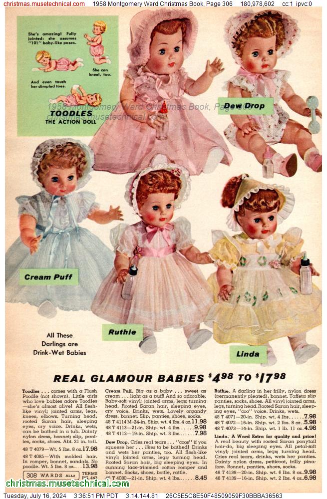 1958 Montgomery Ward Christmas Book, Page 306
