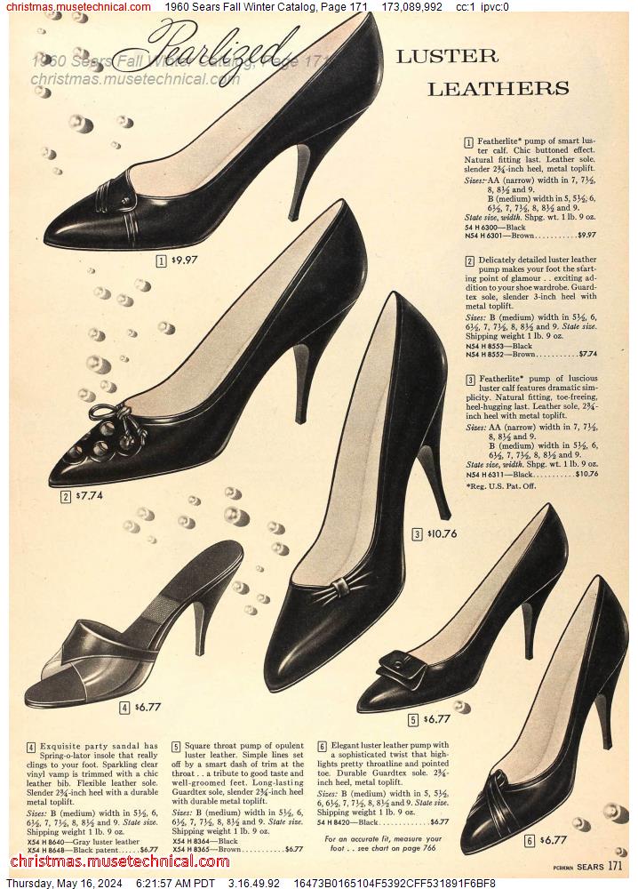 1960 Sears Fall Winter Catalog, Page 171