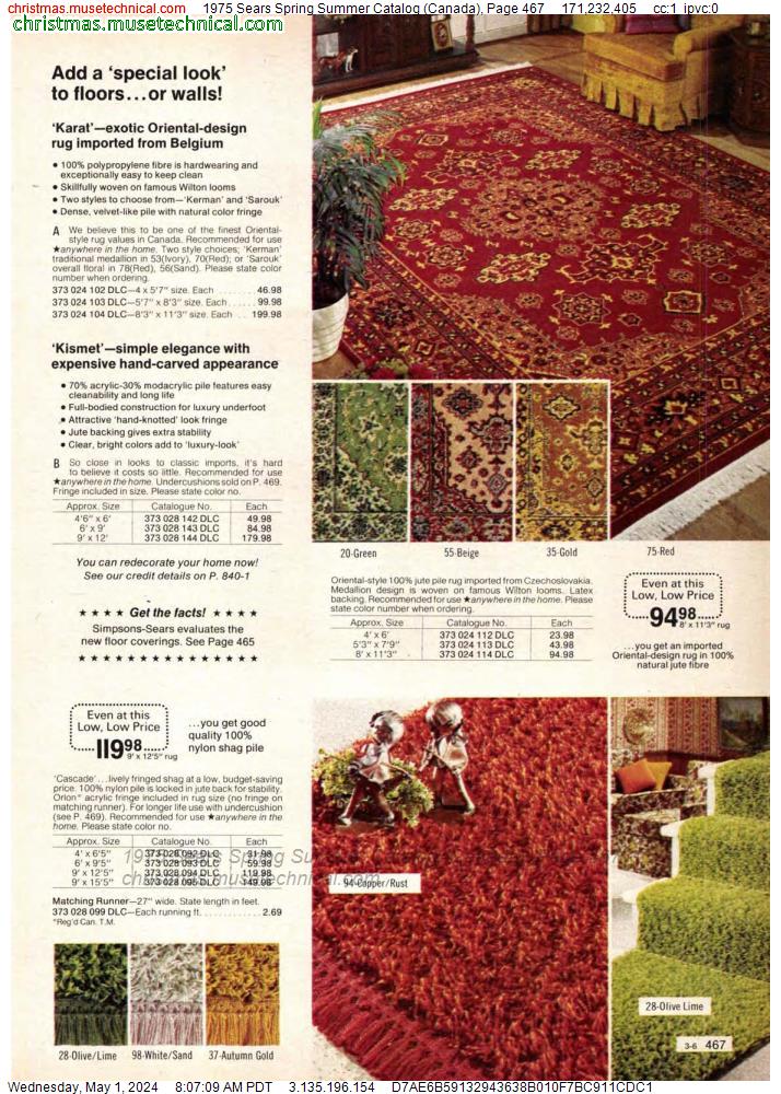1975 Sears Spring Summer Catalog (Canada), Page 467