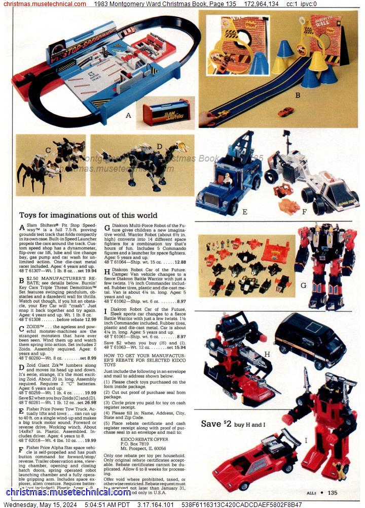 1983 Montgomery Ward Christmas Book, Page 135