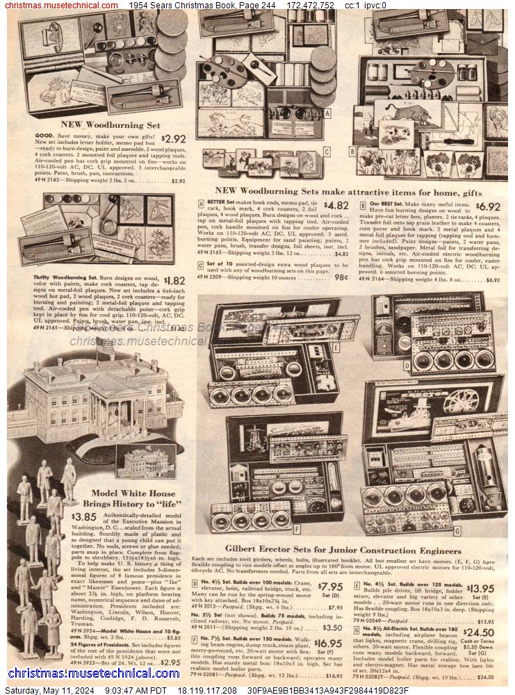 1954 Sears Christmas Book, Page 244