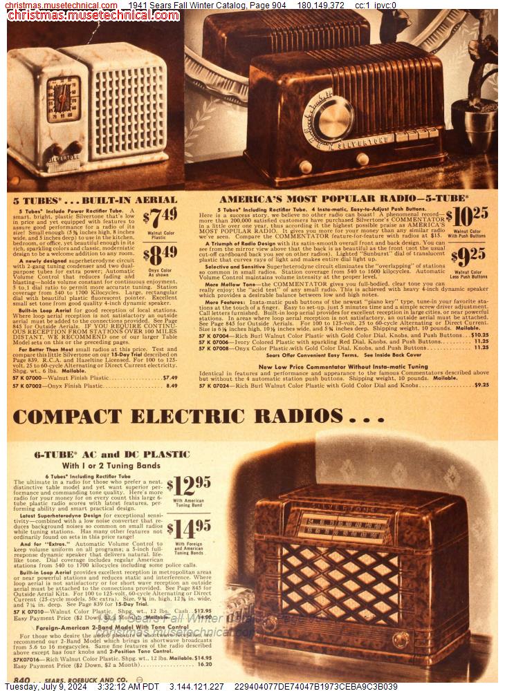 1941 Sears Fall Winter Catalog, Page 904