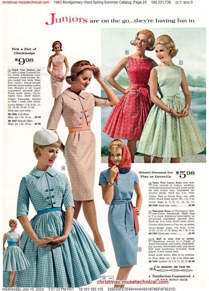 1963 Montgomery Ward Spring Summer Catalog, Page 28