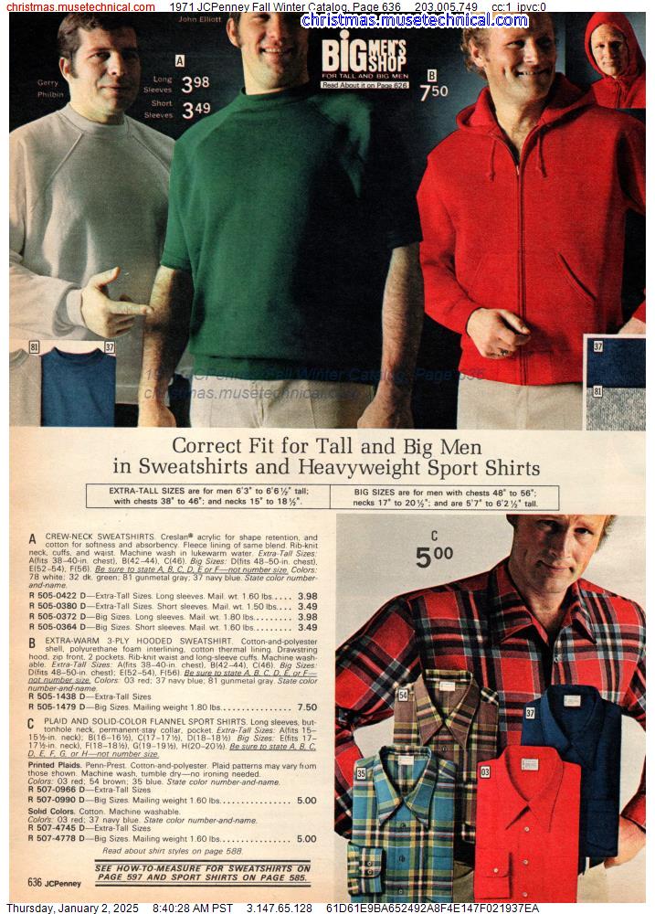 1971 JCPenney Fall Winter Catalog, Page 636