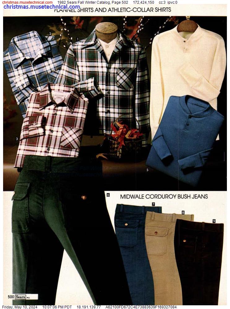 1982 Sears Fall Winter Catalog, Page 502