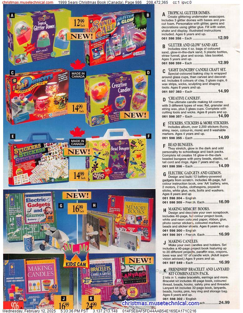 1999 Sears Christmas Book (Canada), Page 986