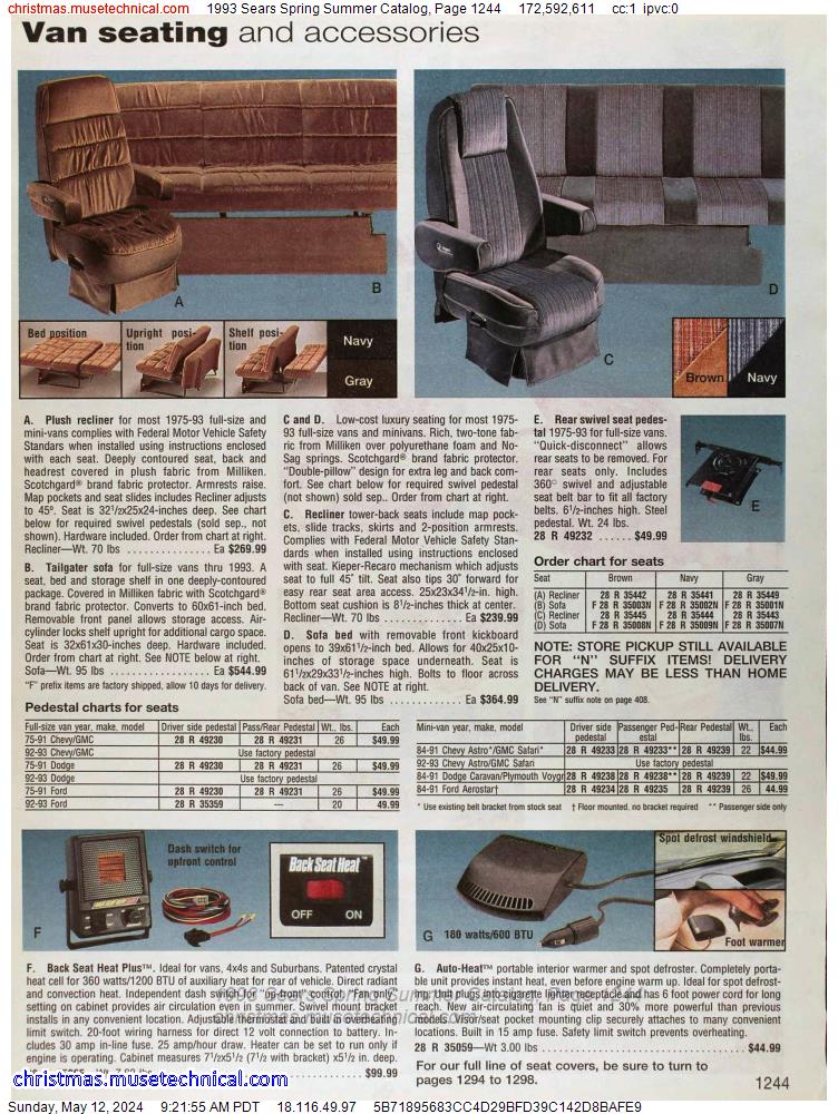 1993 Sears Spring Summer Catalog, Page 1244