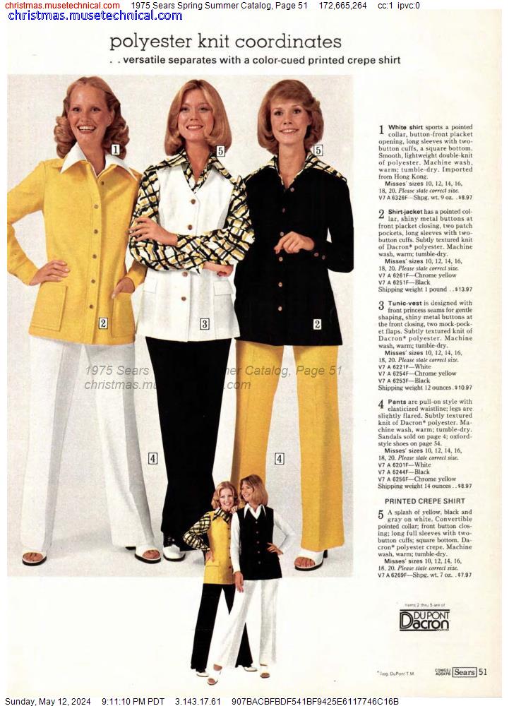 1975 Sears Spring Summer Catalog, Page 51