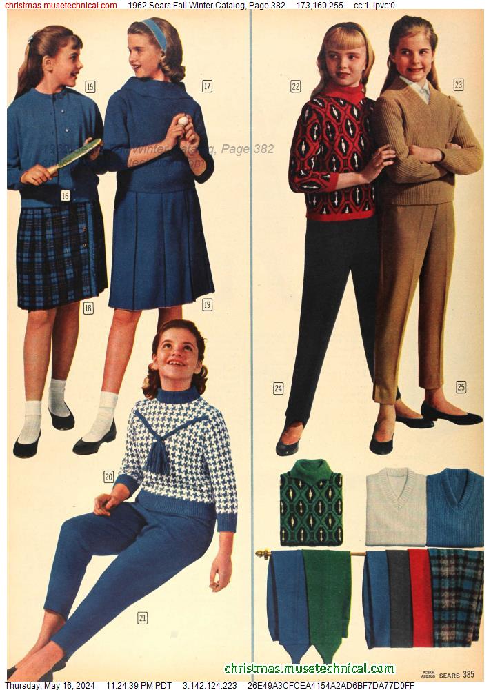 1962 Sears Fall Winter Catalog, Page 382