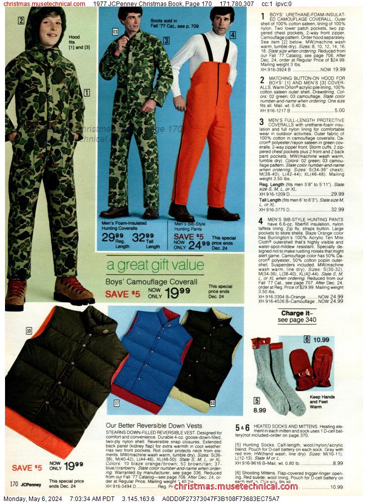 1977 JCPenney Christmas Book, Page 170