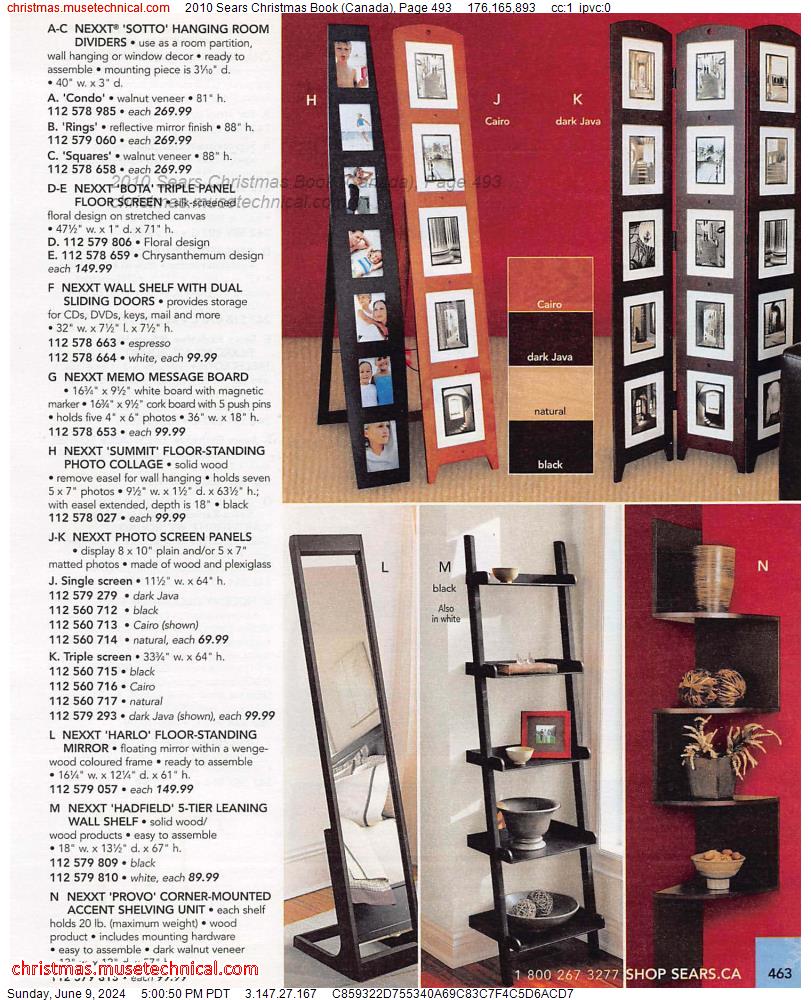 2010 Sears Christmas Book (Canada), Page 493
