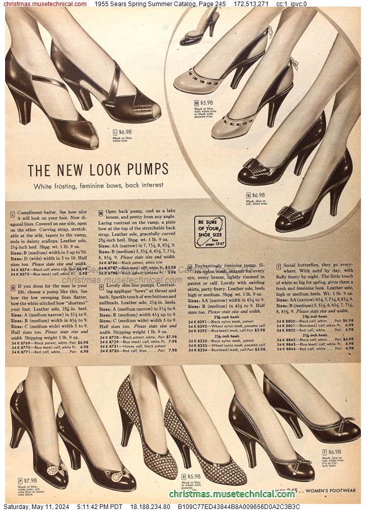 1955 Sears Spring Summer Catalog, Page 245