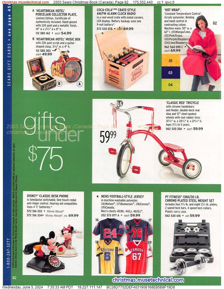 2003 Sears Christmas Book (Canada), Page 82