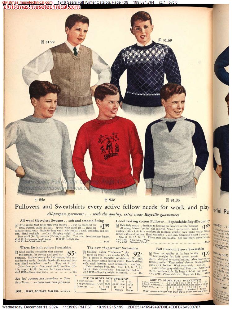 1946 Sears Fall Winter Catalog, Page 438