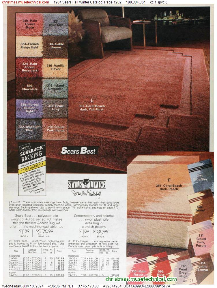 1984 Sears Fall Winter Catalog, Page 1262