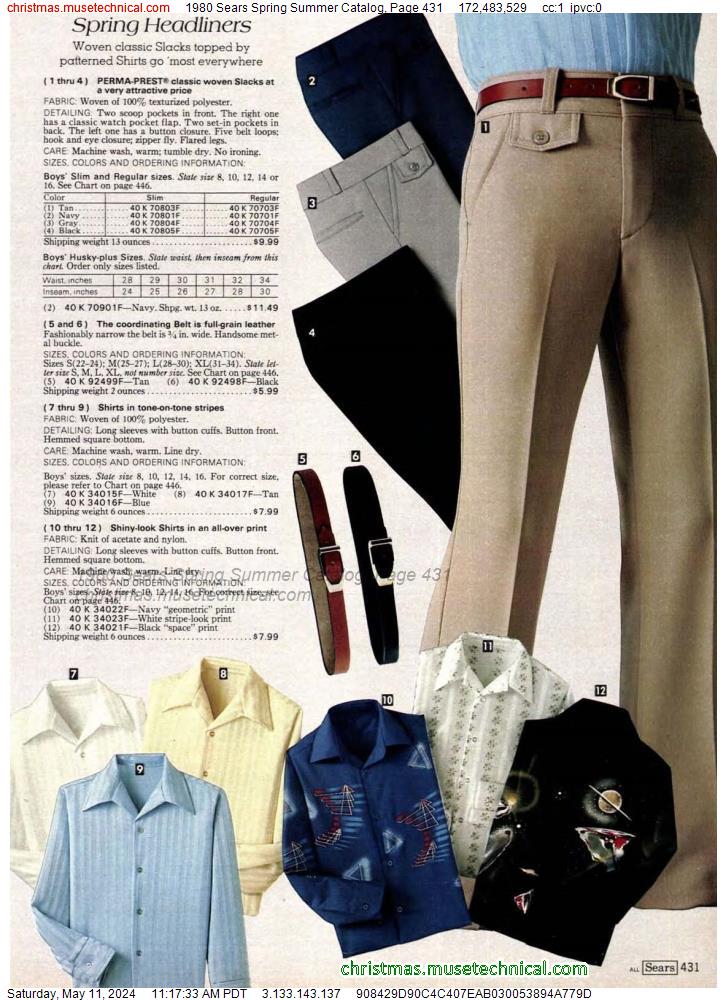 1980 Sears Spring Summer Catalog, Page 431
