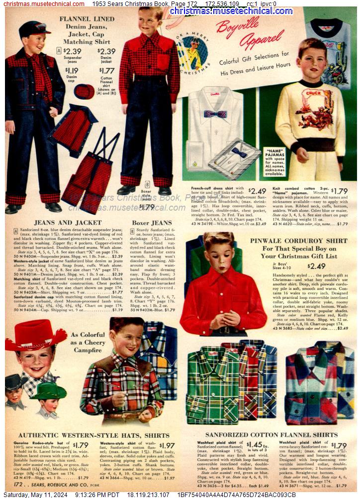 1953 Sears Christmas Book, Page 172