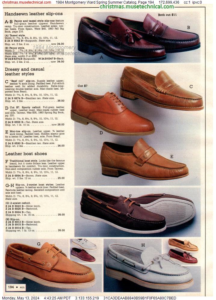 1984 Montgomery Ward Spring Summer Catalog, Page 194