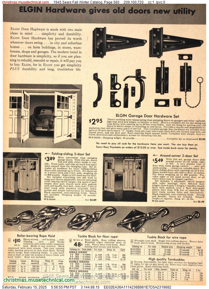 1945 Sears Fall Winter Catalog, Page 580