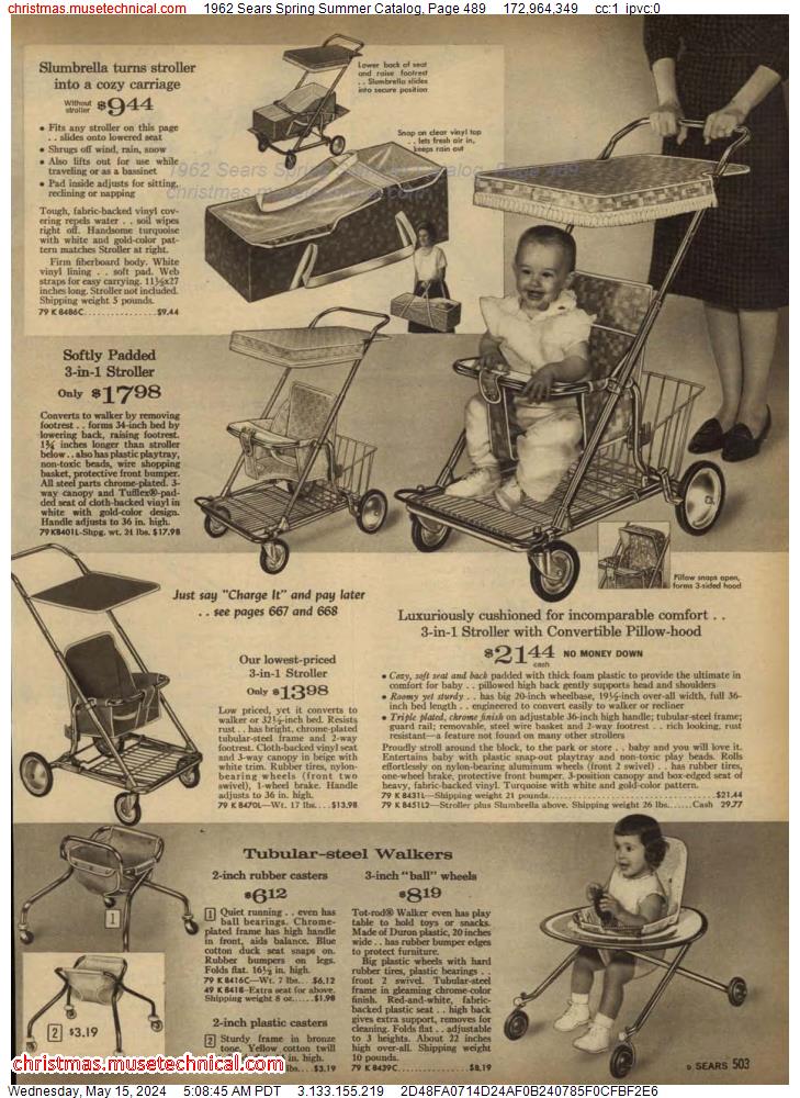 1962 Sears Spring Summer Catalog, Page 489