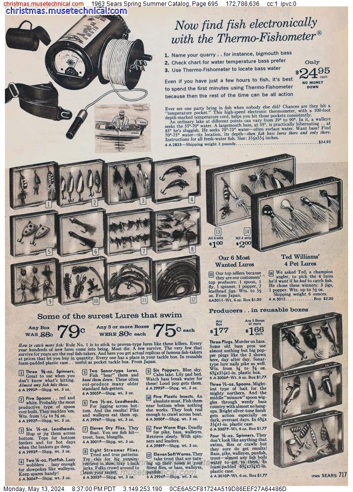 1963 Sears Spring Summer Catalog, Page 695