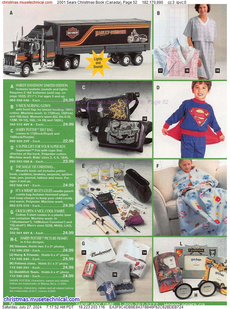 2001 Sears Christmas Book (Canada), Page 52