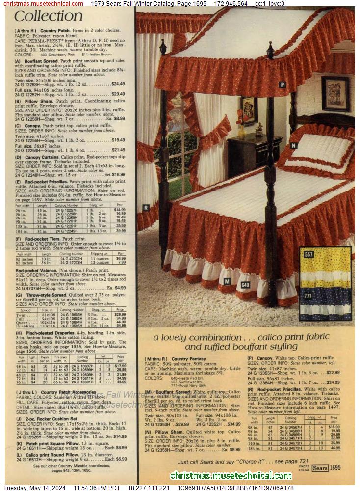 1979 Sears Fall Winter Catalog, Page 1695