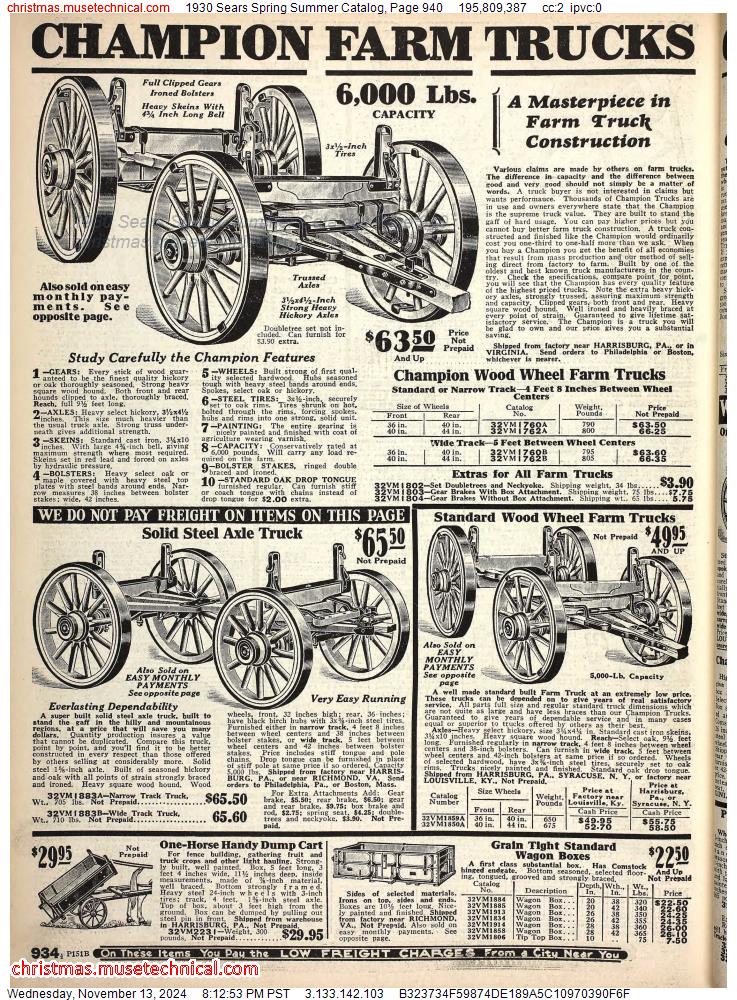 1930 Sears Spring Summer Catalog, Page 940