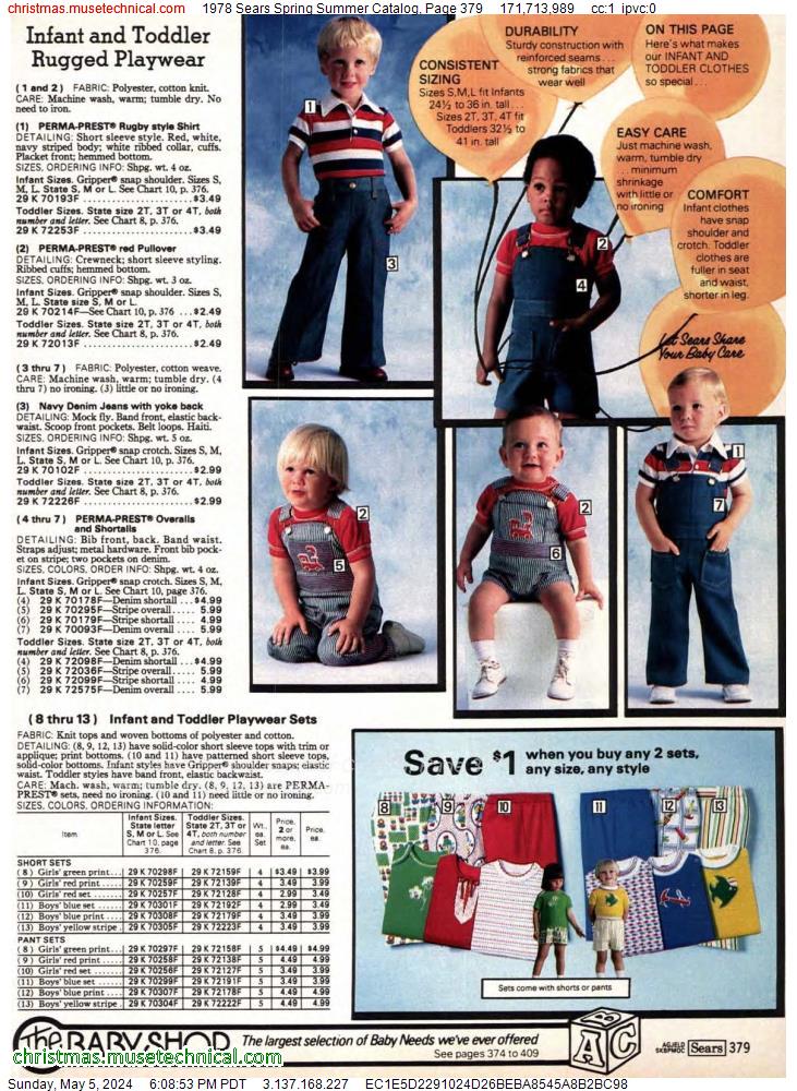 1978 Sears Spring Summer Catalog, Page 379