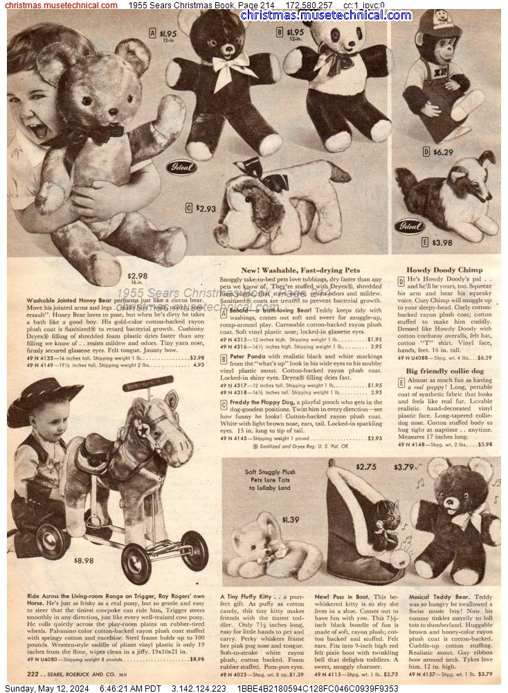 1955 Sears Christmas Book, Page 214