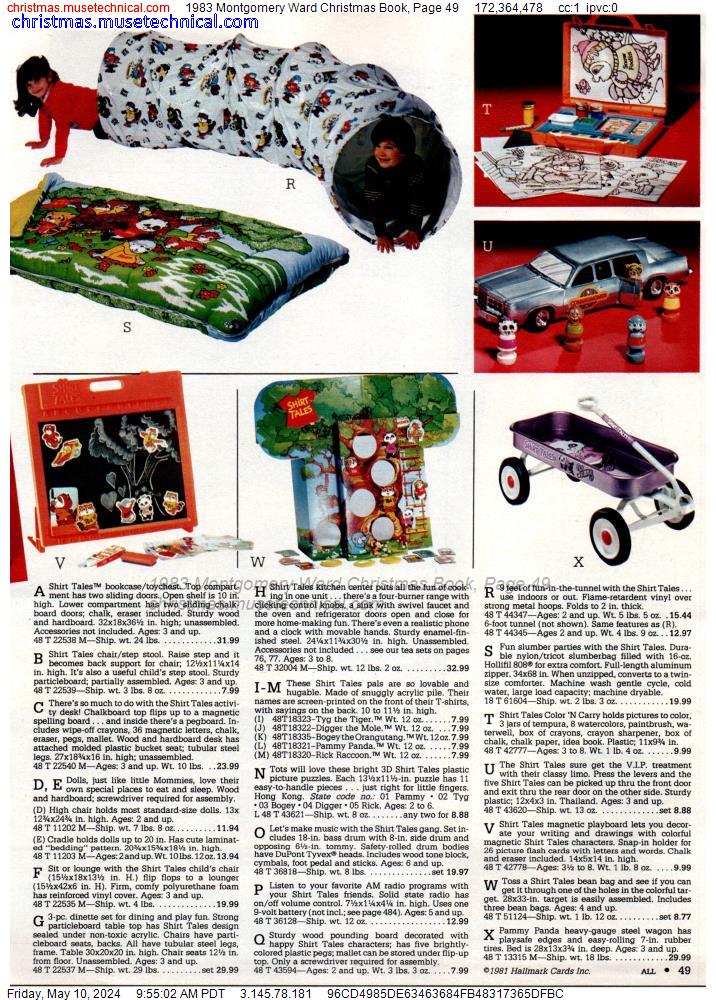 1983 Montgomery Ward Christmas Book, Page 49