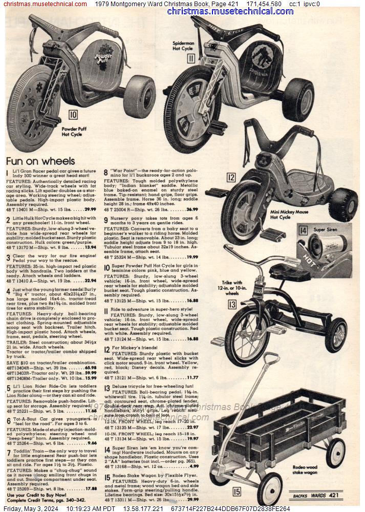 1979 Montgomery Ward Christmas Book, Page 421