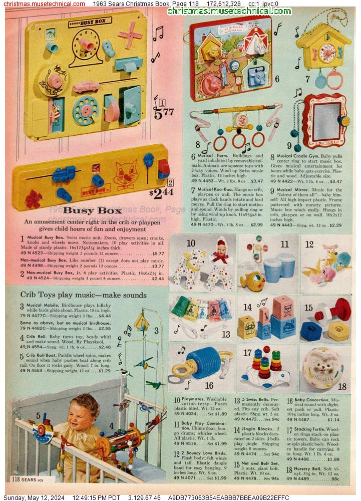 1963 Sears Christmas Book, Page 118