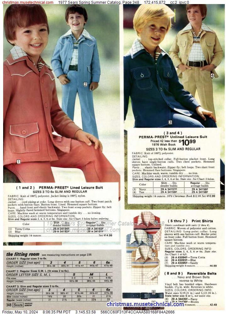 1977 Sears Spring Summer Catalog, Page 348