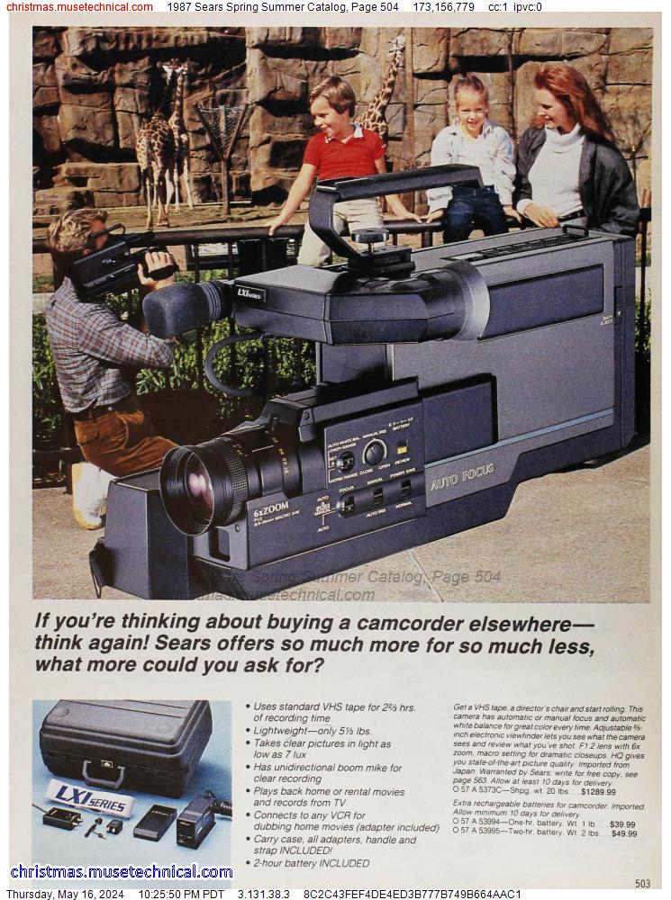 1987 Sears Spring Summer Catalog, Page 504